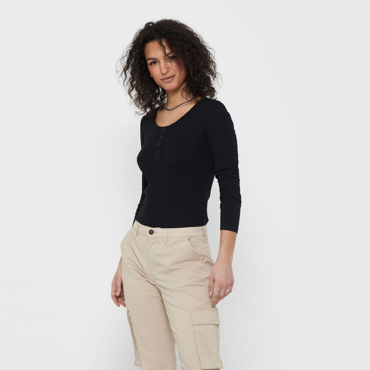 ONLY - Polo Manga Larga Mujer Only