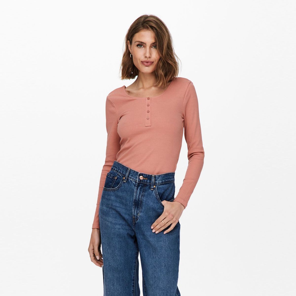 ONLY - Polo Manga Larga Mujer Only