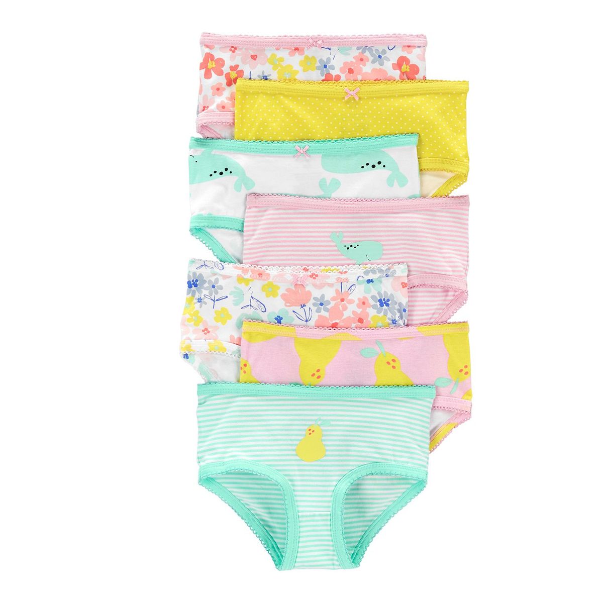 CARTER'S - Calzón Algodón Pack x7 Niña