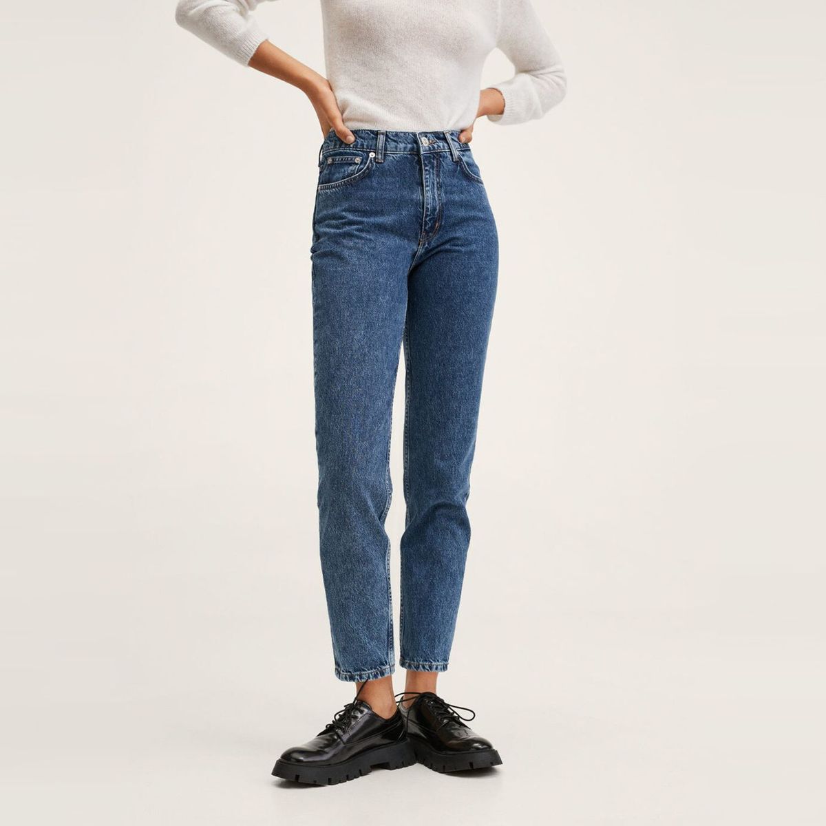 MANGO - Jean Mom Mujer Mango