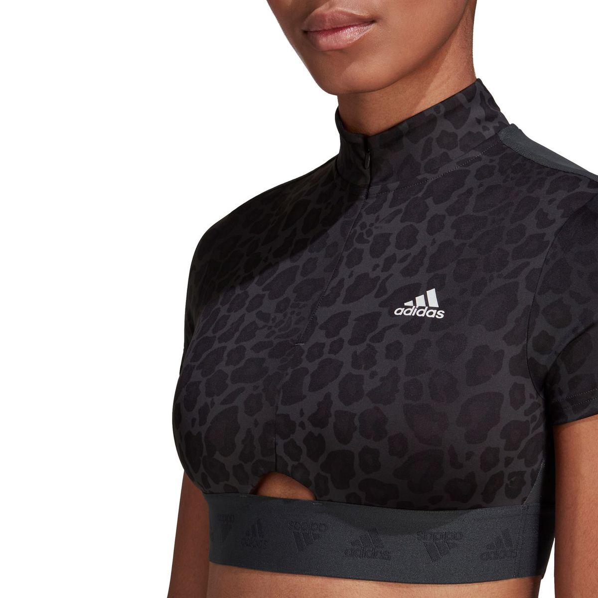 ADIDAS - Top Deportivo Crop Crop Zip Mujer