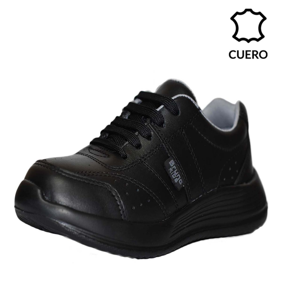 BRUNO KIDS - Zapatilla Escolar Negro Pasador Zap 90922