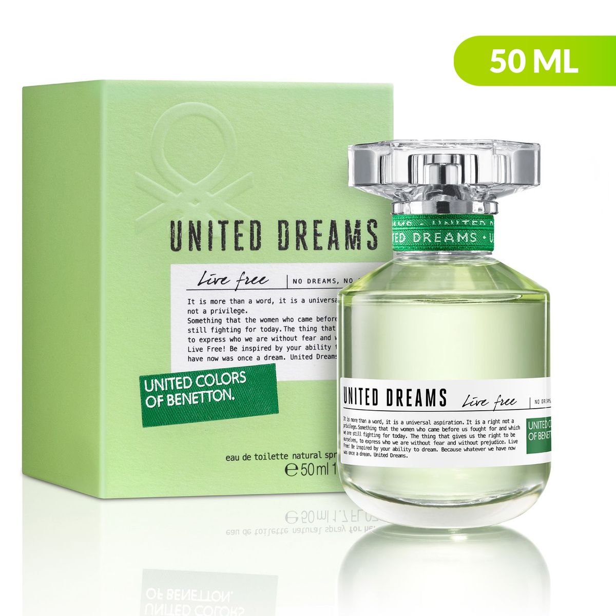 BENETTON - UD Live Free EDT 50ml BENETTON Mujer