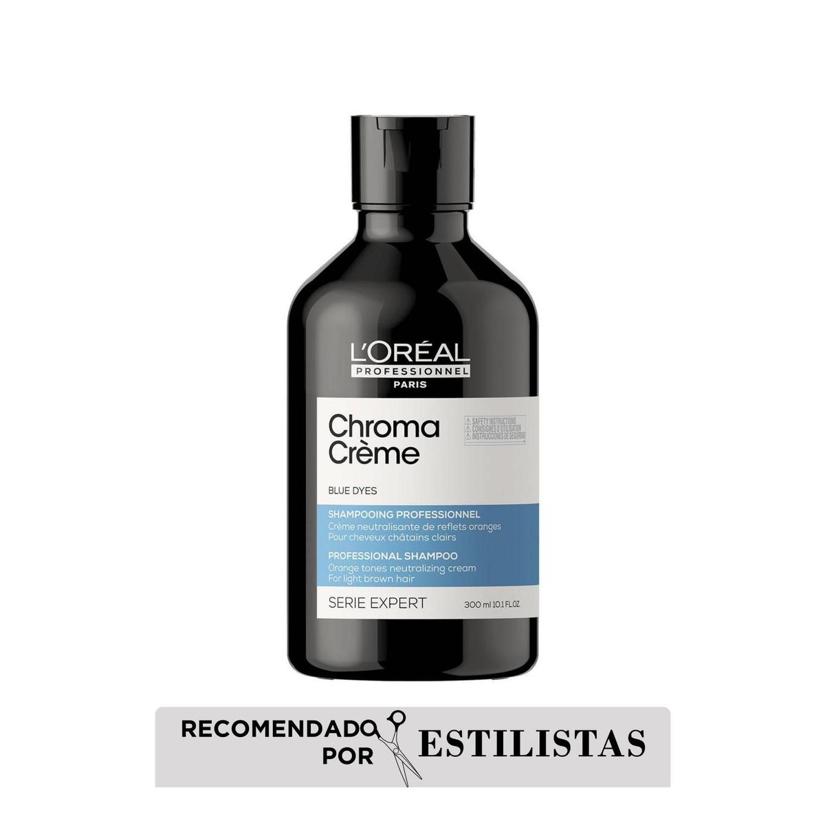 LOREAL PROFESSIONNEL - Shampoo Neutralizante De Tonos Naranjas Chroma Creme 300Ml
