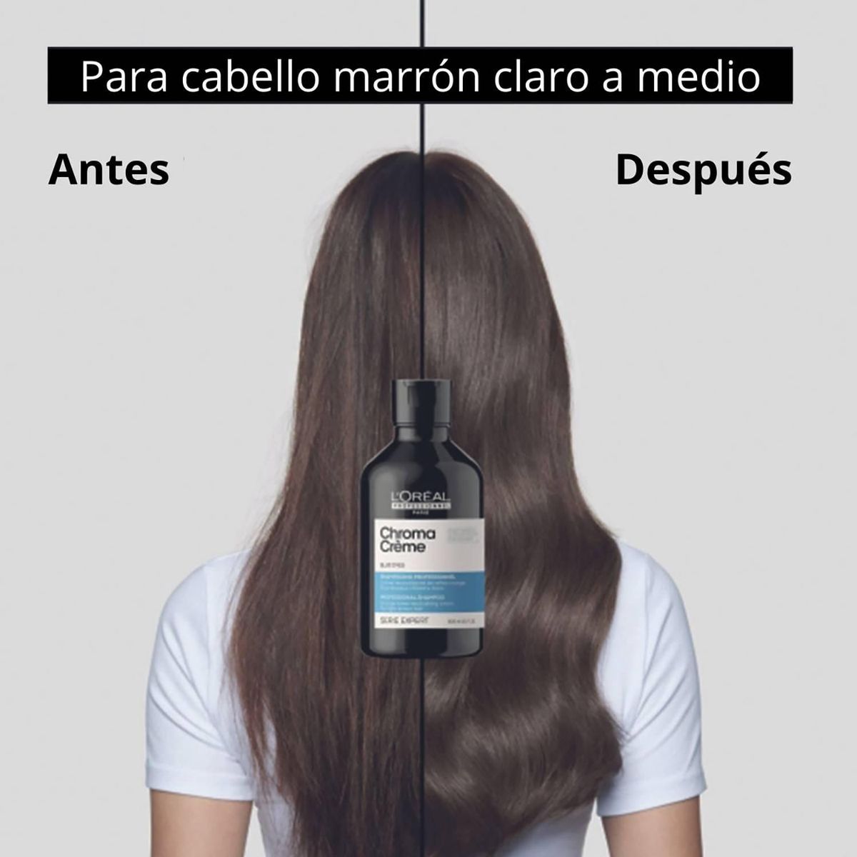 LOREAL PROFESSIONNEL - Shampoo Neutralizante De Tonos Naranjas Chroma Creme 300Ml