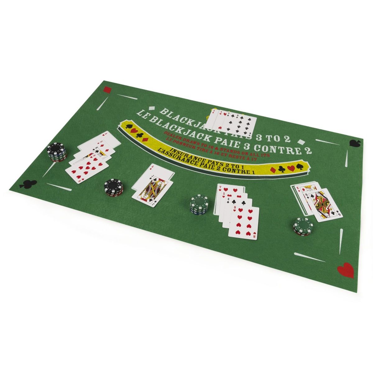 CARDINAL - Juego de Mesa Set Casino de Lujo 3 en 1