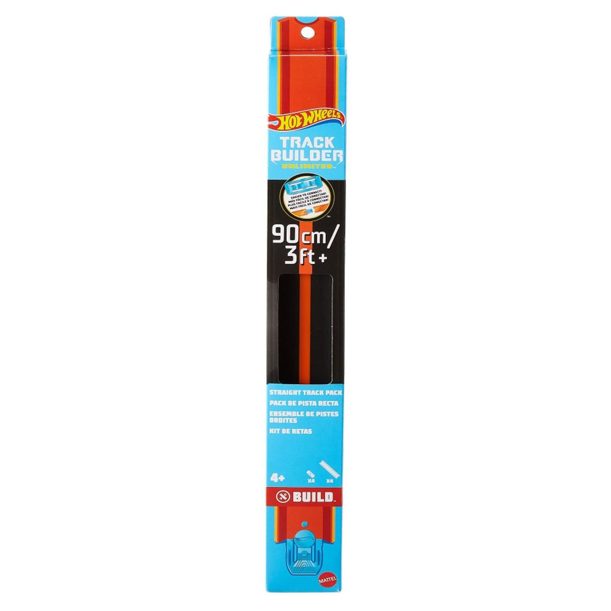 HOT WHEELS - Pista de Carros Hot Wheels Track Builder Paquete de Pistas Rectas