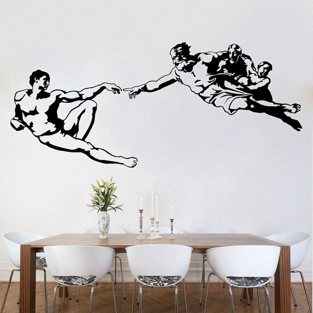 STICKART - Vinilo La Creación Negro