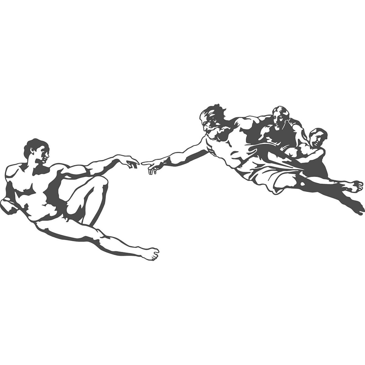 STICKART - Vinilo La Creación Negro