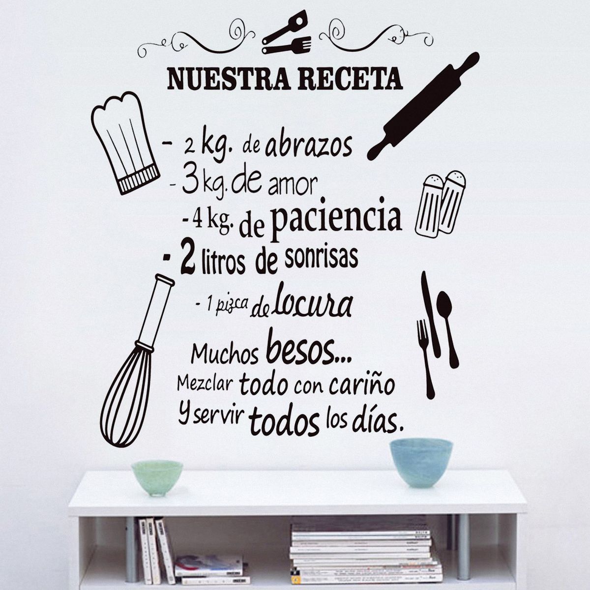 STICKART - Vinilo "Nuestra Receta" Negro