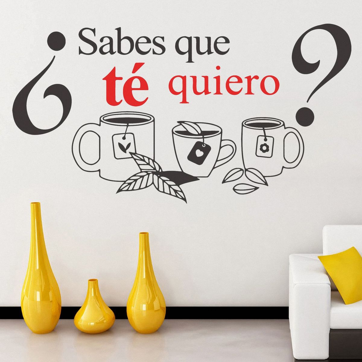 STICKART - Vinilo Sabes que te quiero Gris P