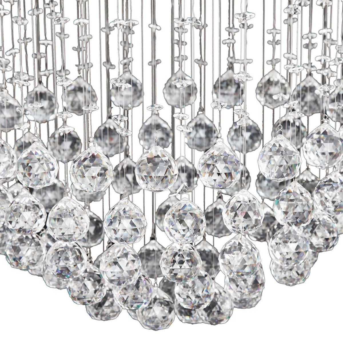 LA ROCHELLI - Luminaria Techo Cristal 7 luces Moon