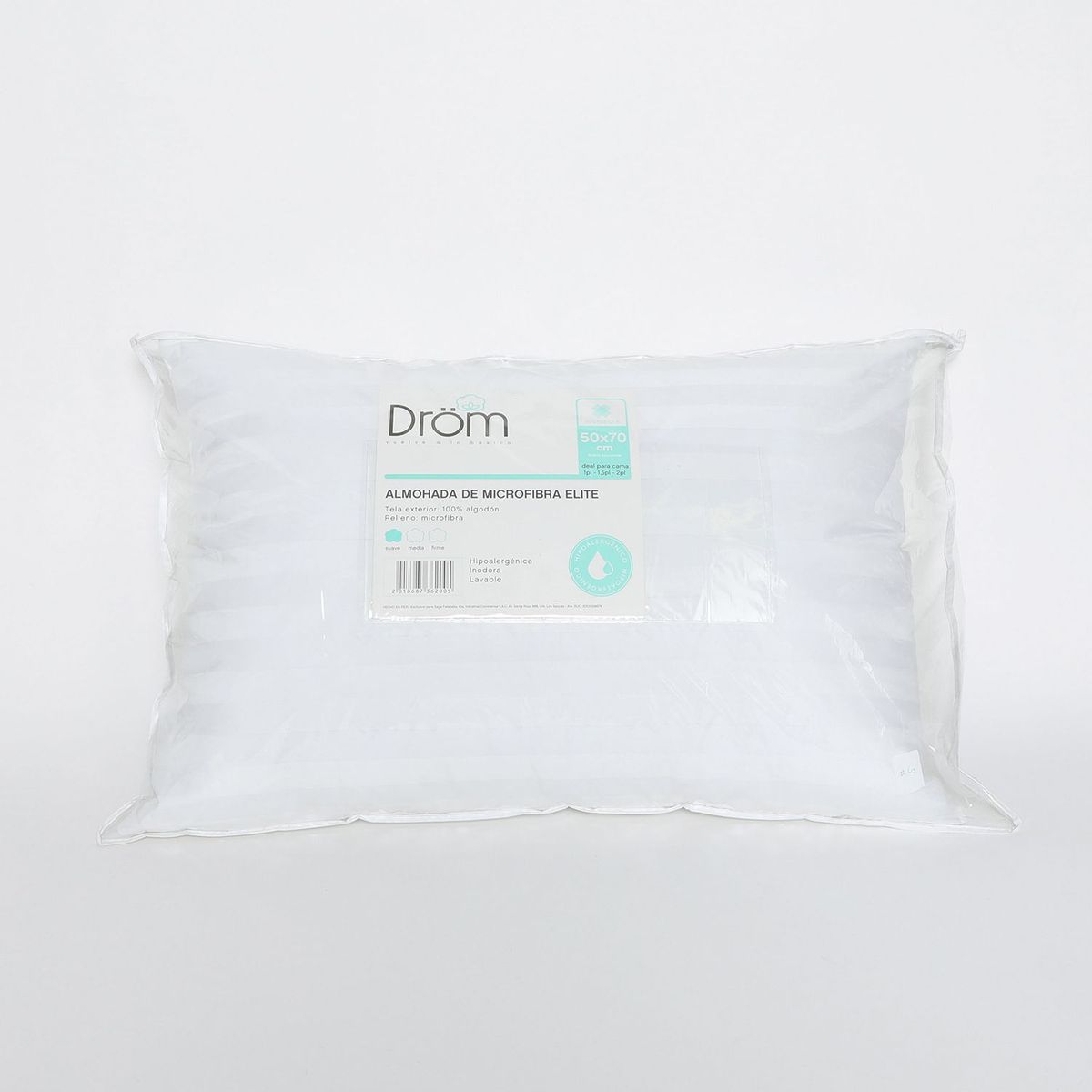 DROM - Almohada de Microfibra Elite Estándar 50x70cm