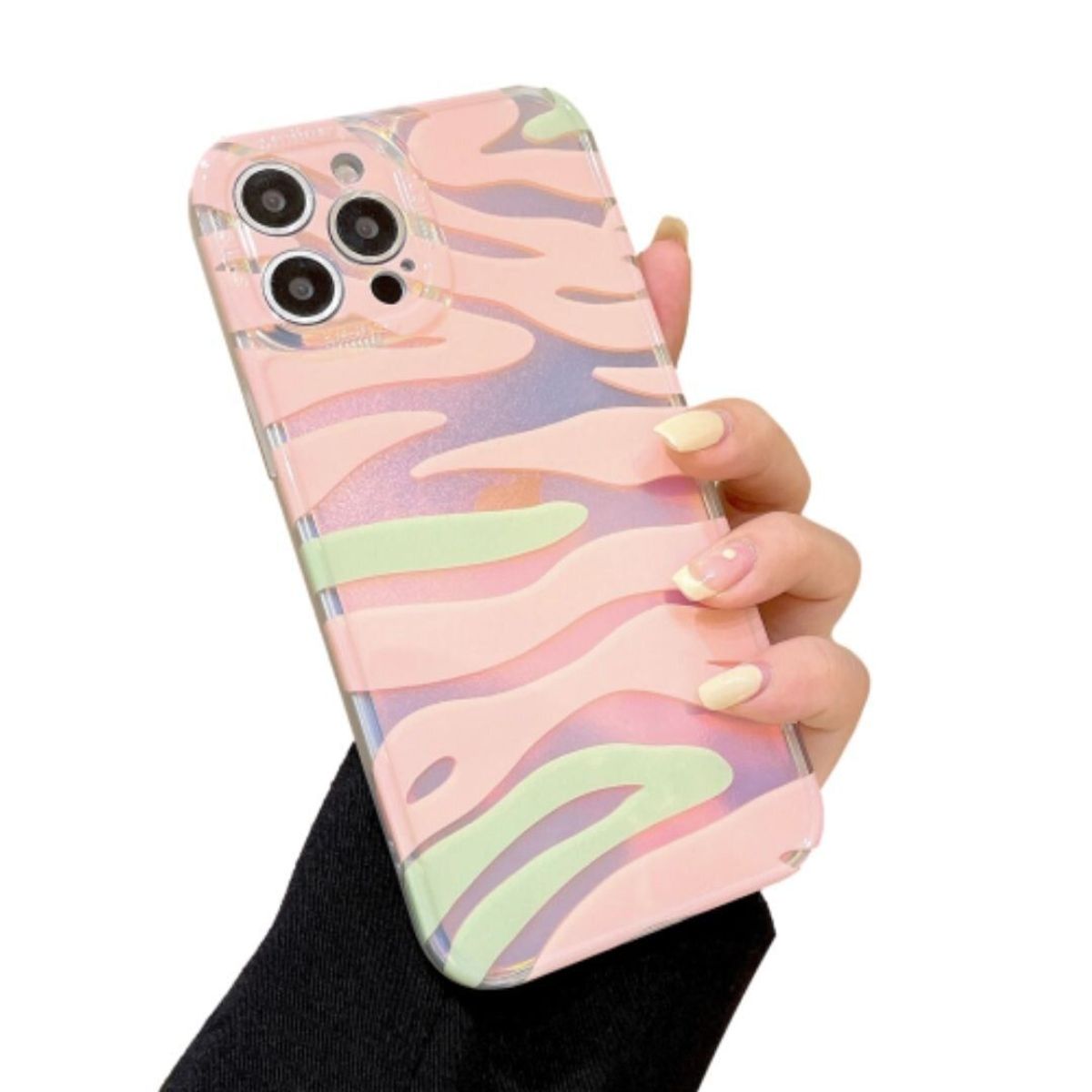 GENERICO - Case Iphone 12 leopardo rosa