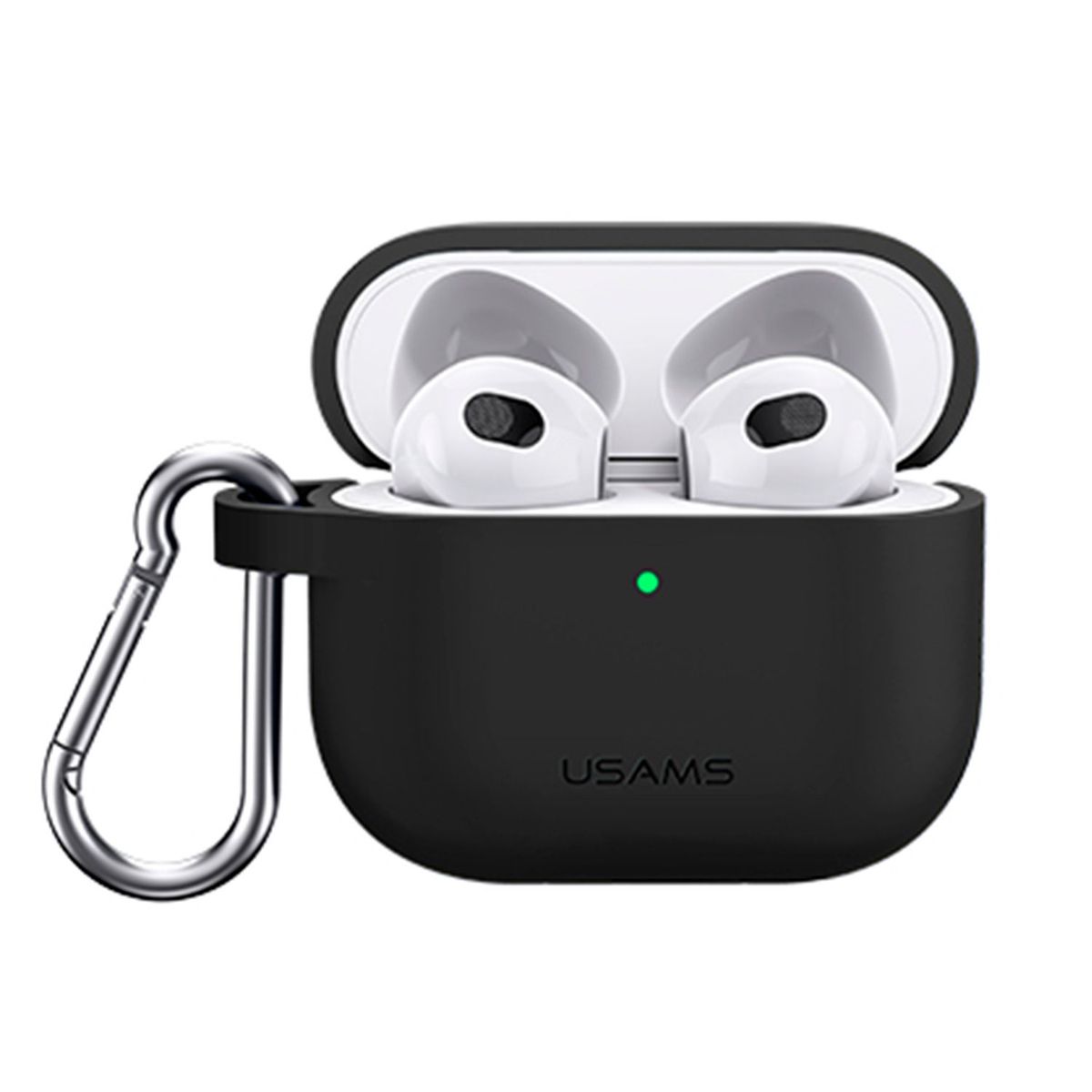 USAMS - Case Airpods 3 Con Llavero Negro 