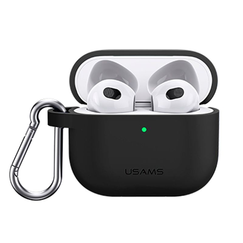 USAMS - Case Airpods 3 Con Llavero Negro 