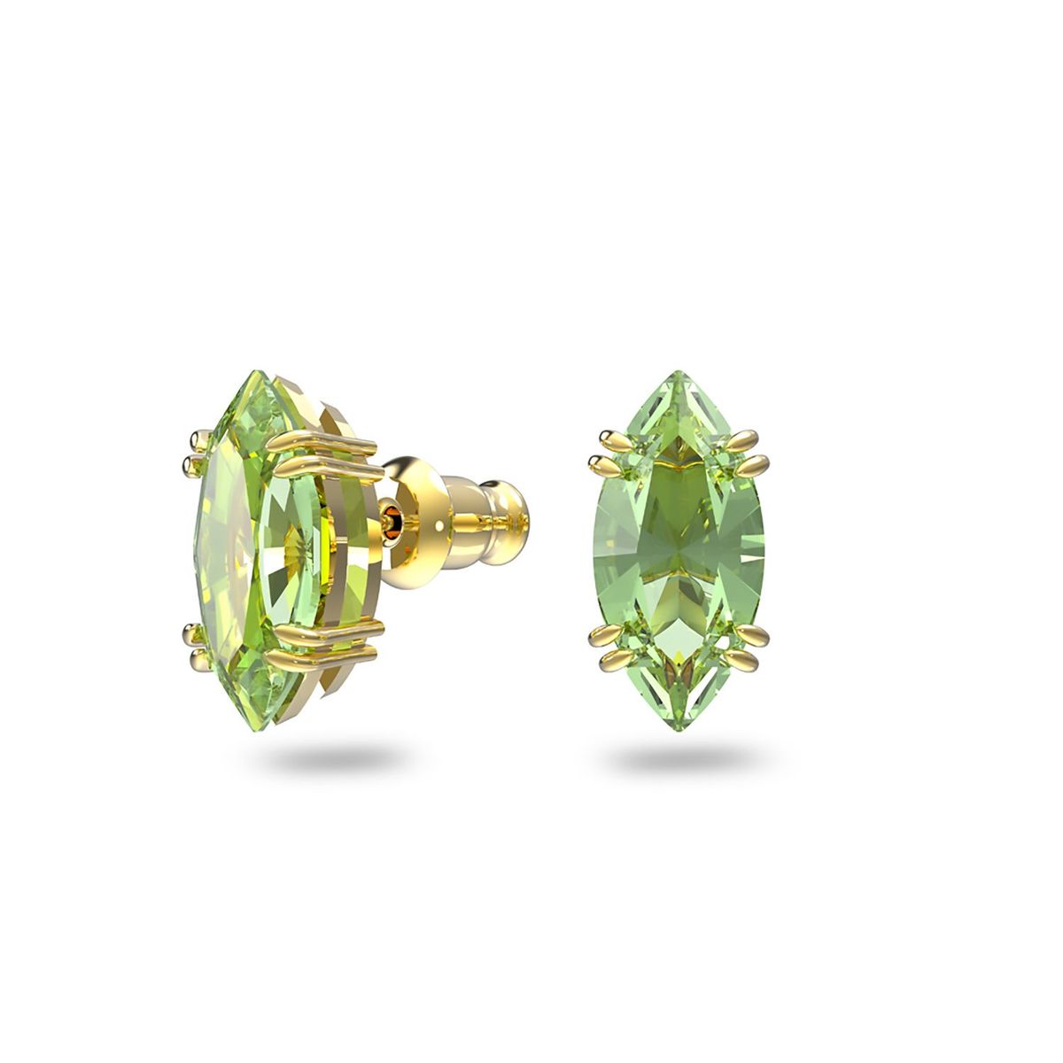 SWAROVSKI - Aretes Mujer Swarovski botón Gema Verde Oro SWAROVSKI5614453_