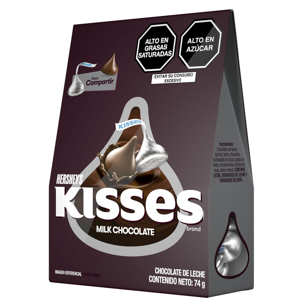 KISSES - Chocolate Hersheys Kisses Con Leche 74gr