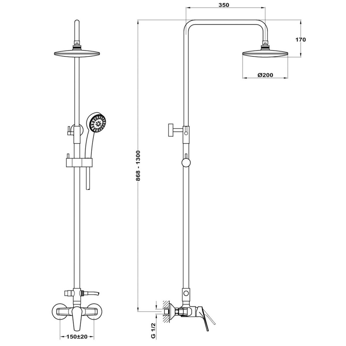 TEKA - Sistema De Ducha Mt Plus