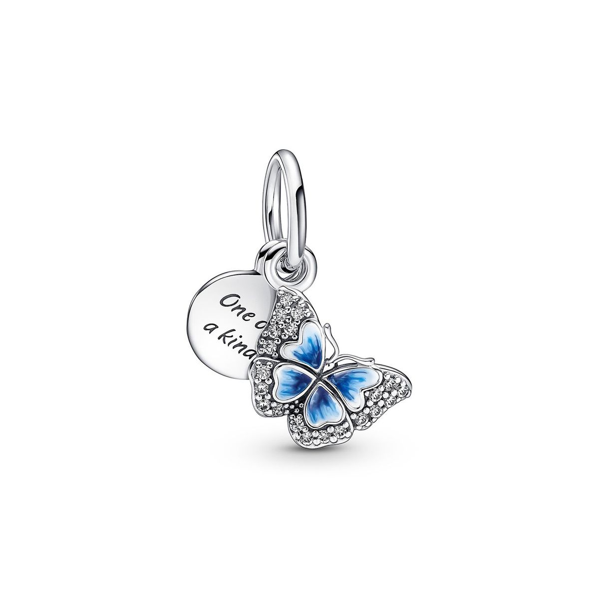 PANDORA - Charm Doble Mariposa Azul