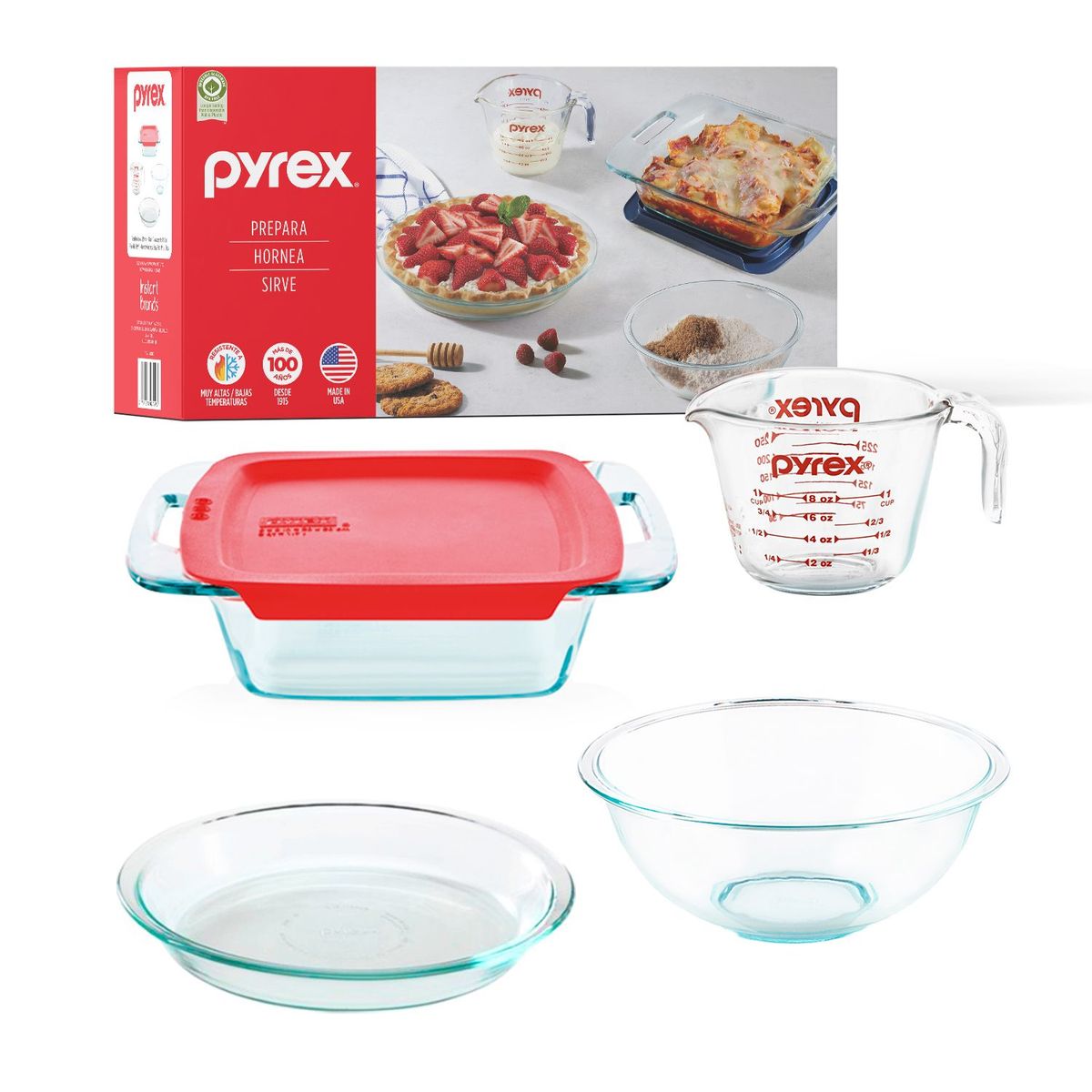 PYREX - Set de Reposteria 4 Piezas Starter Max