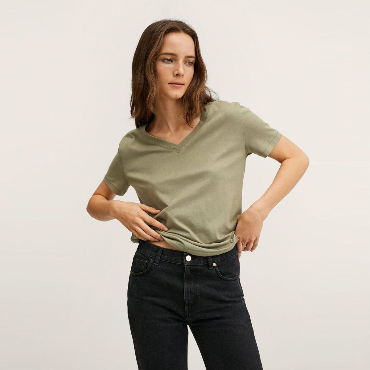 MANGO - Polo Manga Corta 100% Algodón Mujer Mango