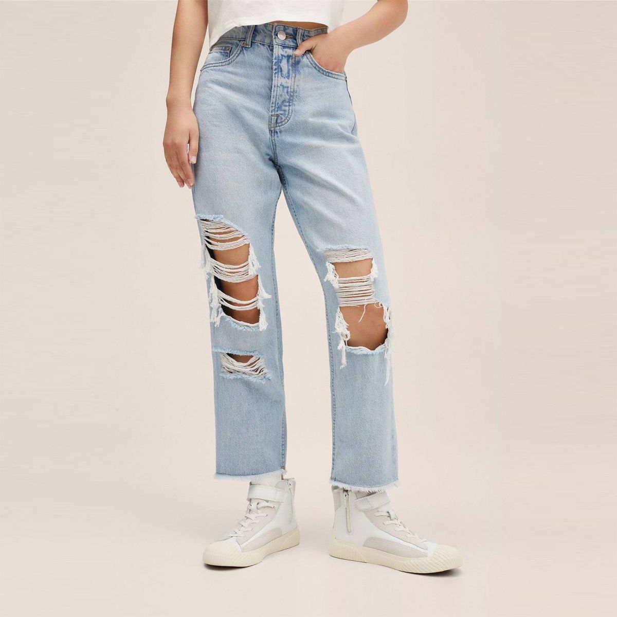 MANGO TEEN - Jean Straight Mujer Mango Teen