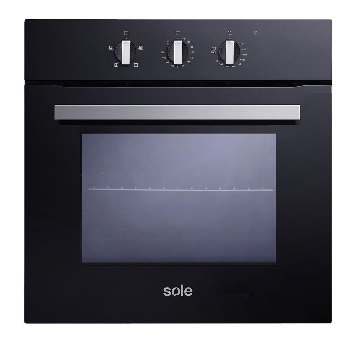 SOLE - Horno Empotrable Eléctrico 60Cm 56L Smart Color Negro