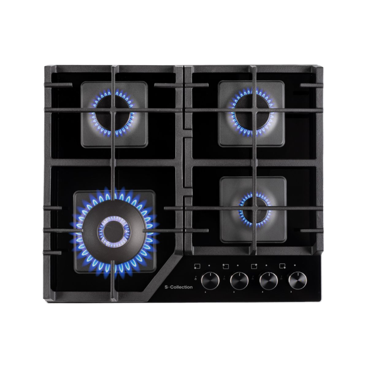 SCOLLECTION - Encimera Scollection Vidrio Templado A Gas 58Cm 4 Hornillas