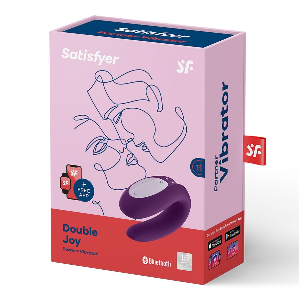 BANANA POP - Satisfyer Double Joy Vibrador Con App Para Parejas