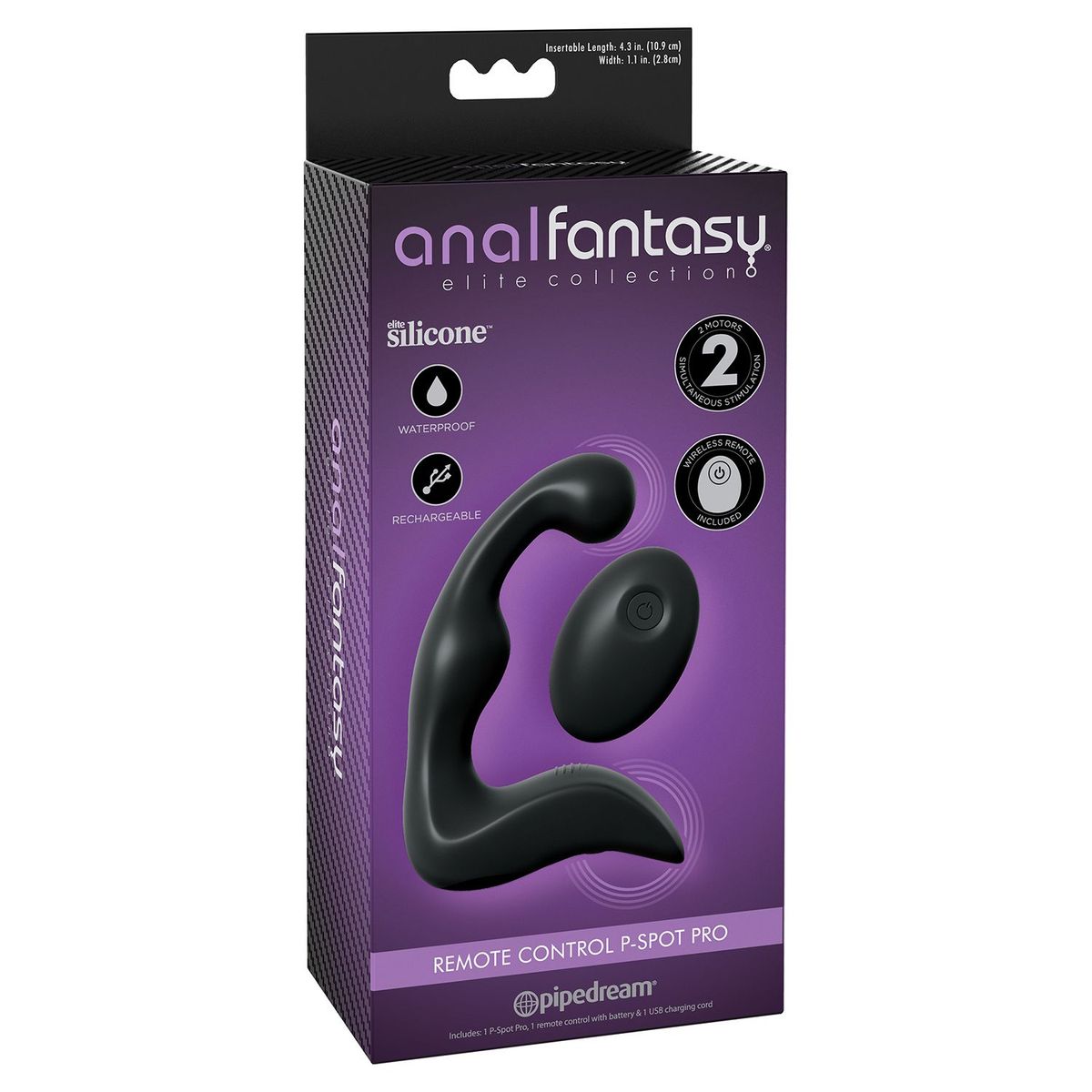 BANANA POP - Anal Fantasy Elite P-Spot Pro Vibrador Prostático Con Control Remoto