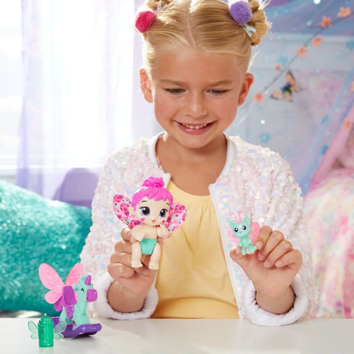 BABY ALIVE - Muñeca Baby Alive Glo Pixies Minis Berry Bug