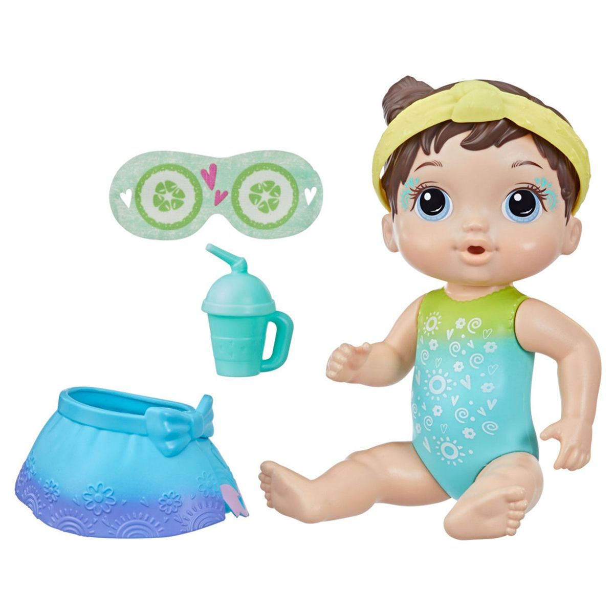 BABY ALIVE - Muñeca Baby Alice Bebé Spa Multicolor Castaña