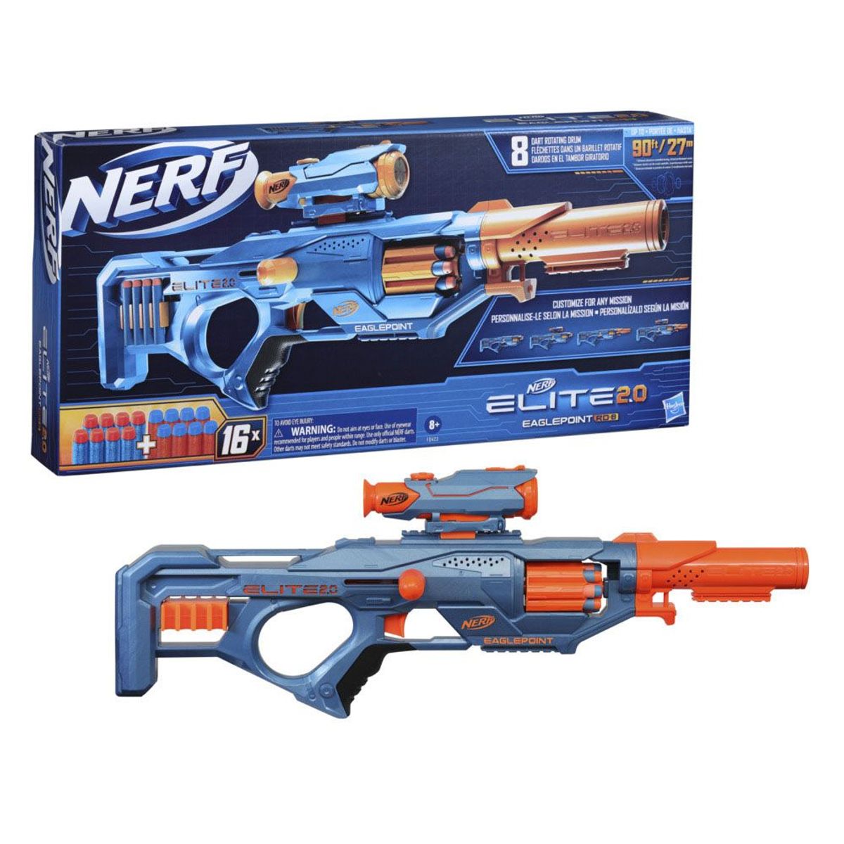 NERF - Juguete Lanzador Nerf Eaglepoint Con Dardos