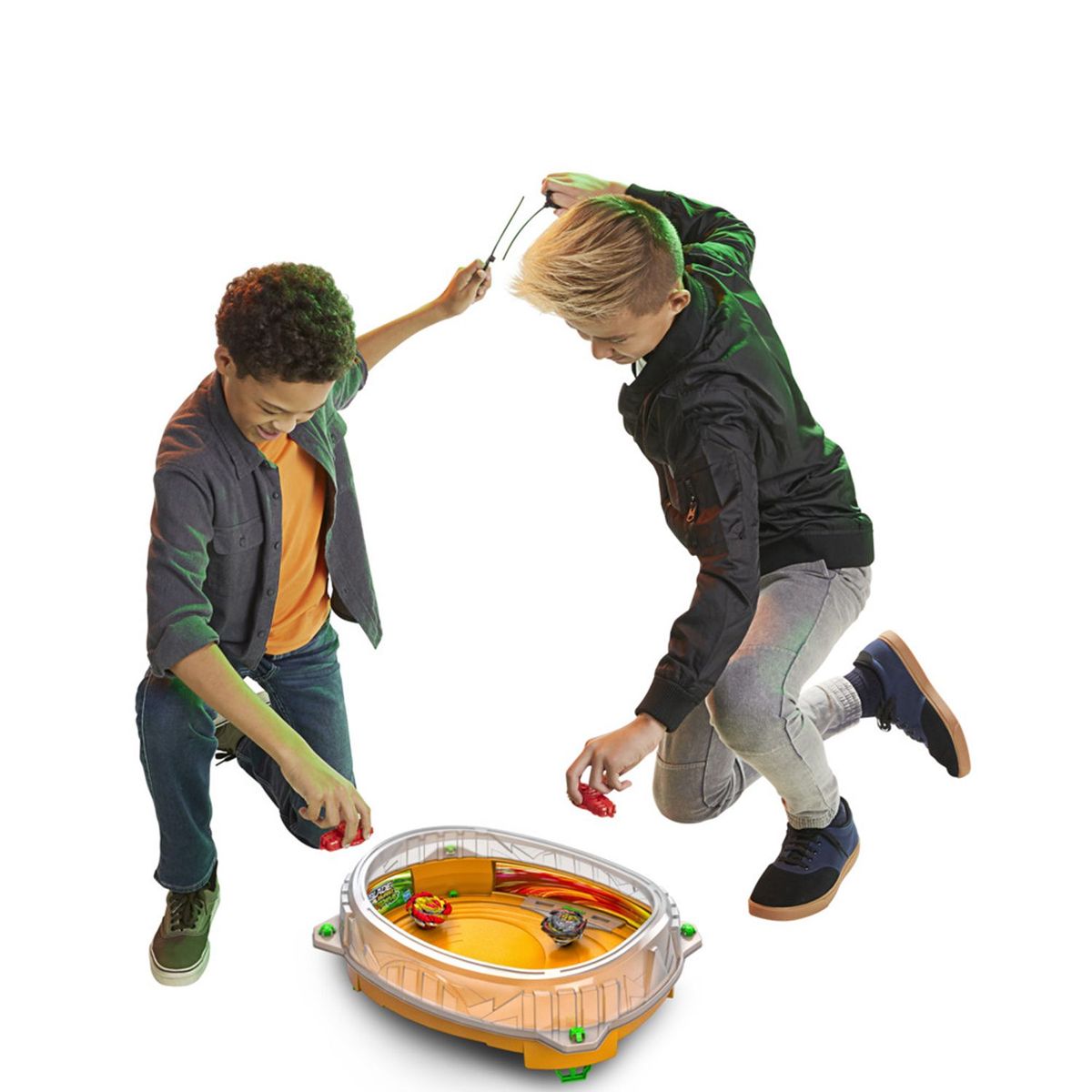 BEYBLADE - Estadio Beyblade Burst Quad Drive Naranjo