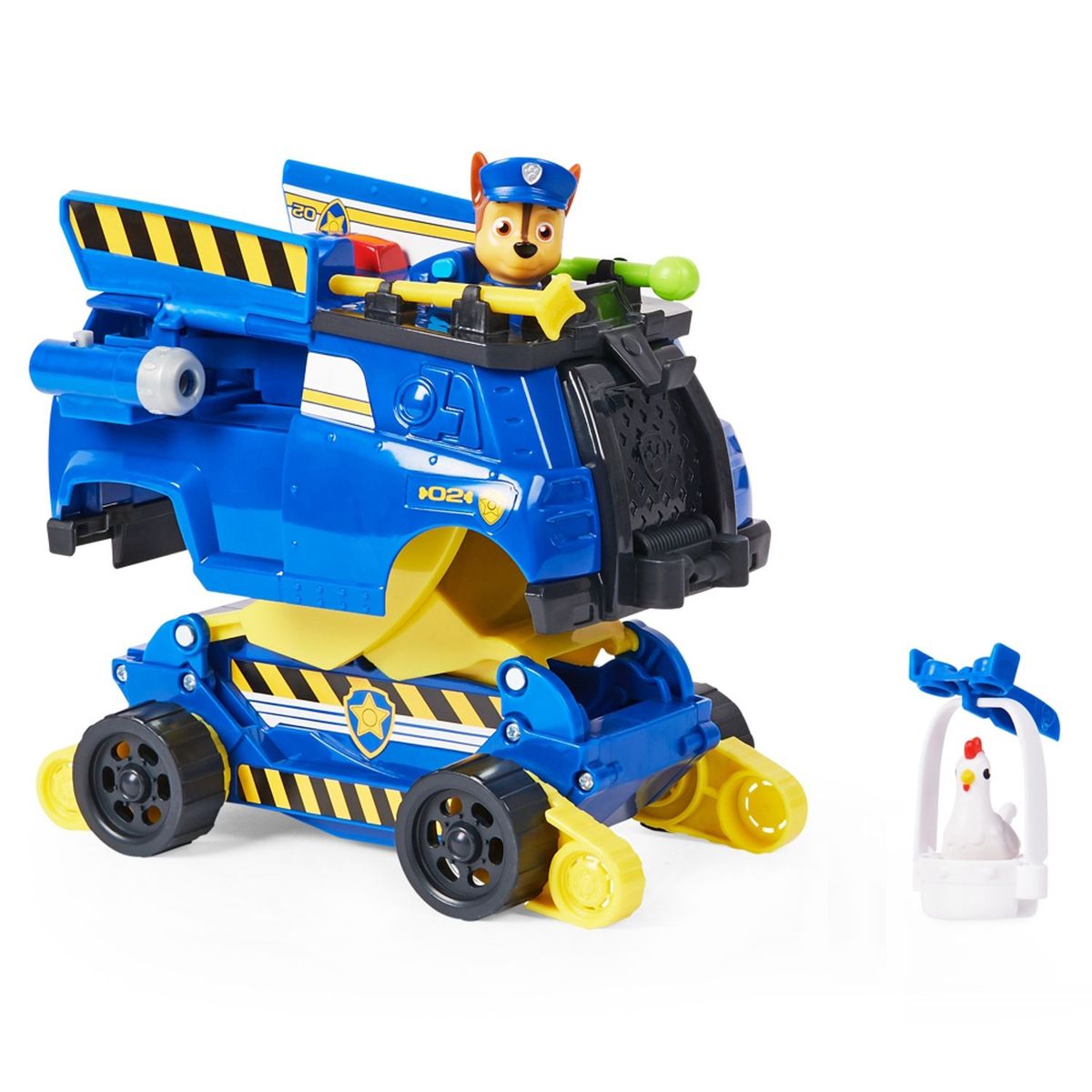 PAW PATROL - Carro de Juguete Transformable de Rescate Chase