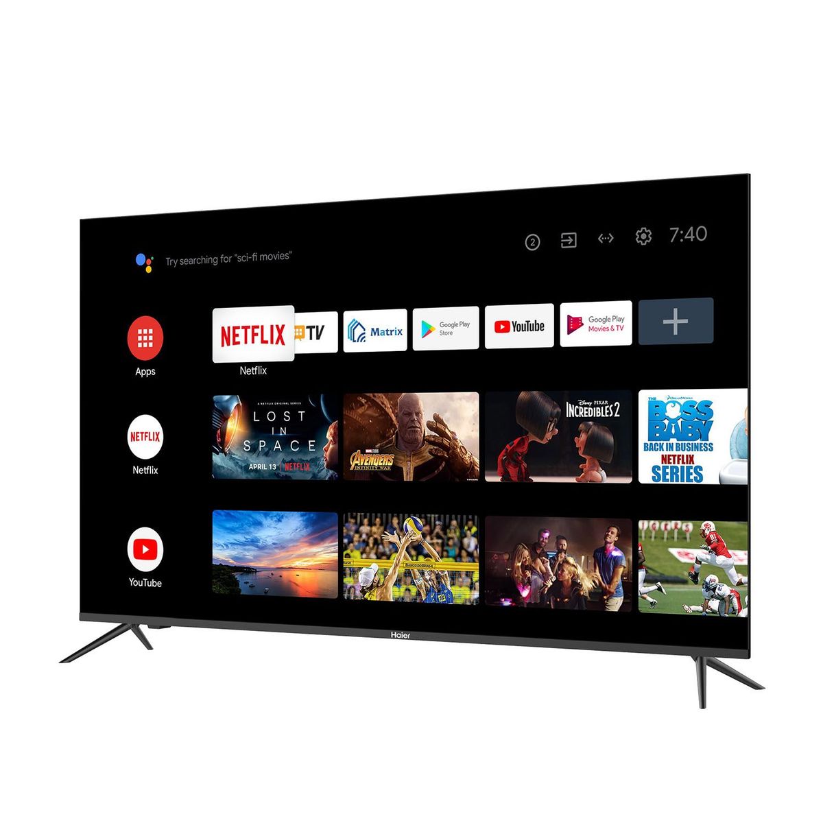 HAIER - LED HAIER 55¿ Android TV055HAI17 4K Ultra HD Smart TV