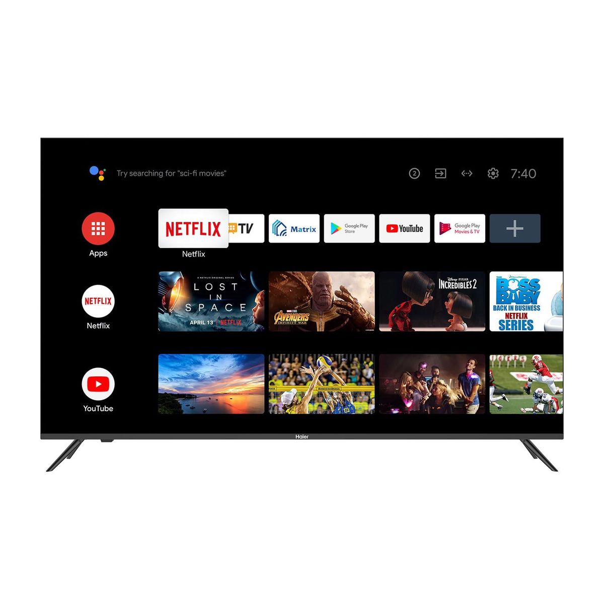 HAIER - LED HAIER 55¿ Android TV055HAI17 4K Ultra HD Smart TV
