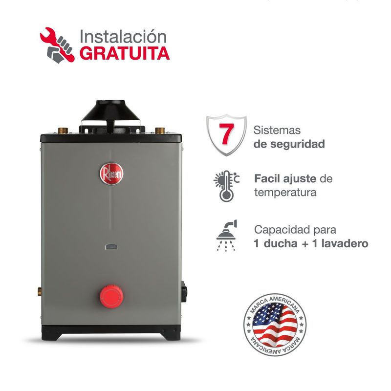 RHEEM - Terma a Gas 8L RHEEM GN - THE ONE