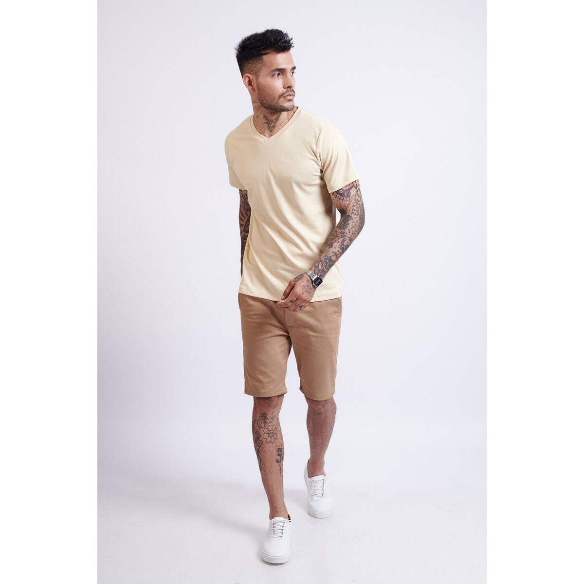 MADMEN - Polo Madmen Beige 100% Algodón Premium