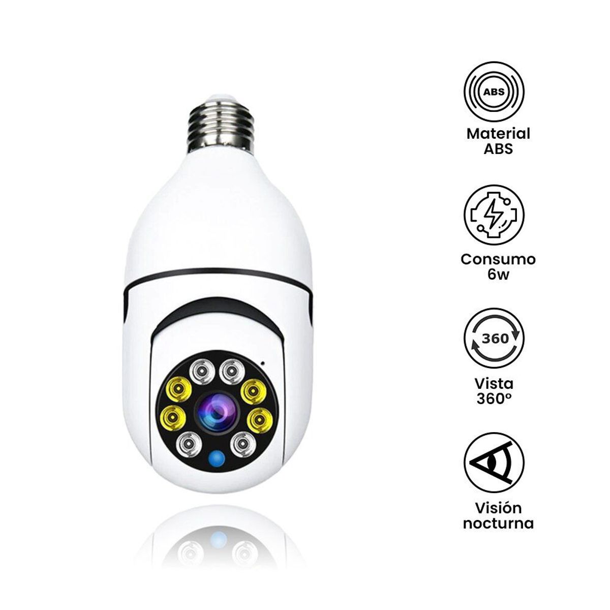 SM - Foco Cámara Espía 360°