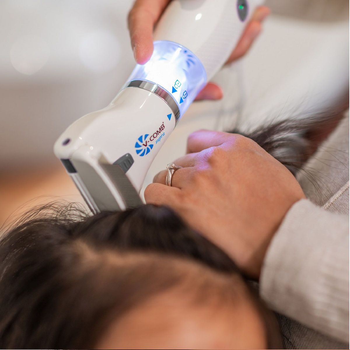 V COMB - Aspiradora de Piojos con 4 Filtros