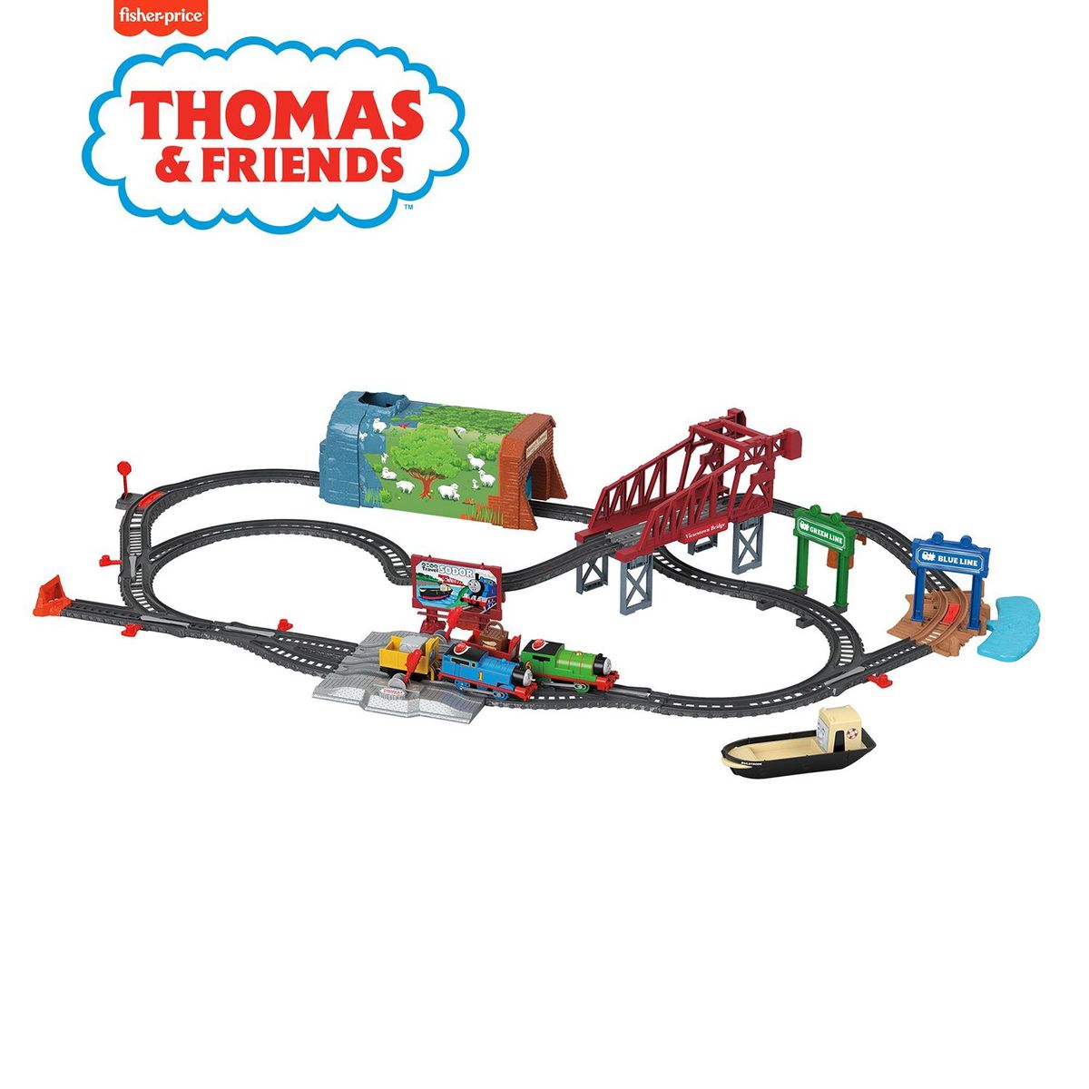THOMAS - Pista de Carros Thomas & Friends Trackmaster Pista Día en Sodor