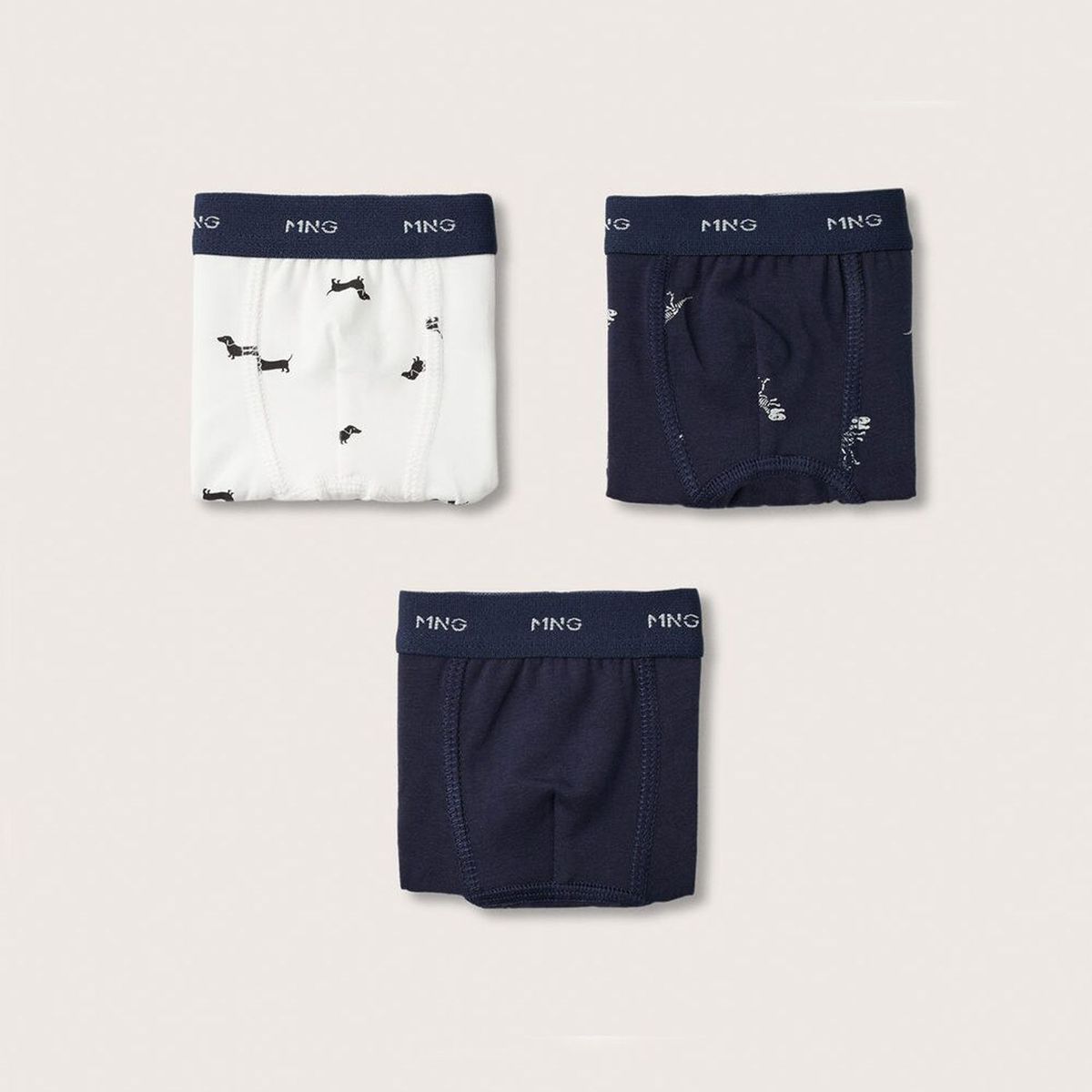 MANGO KIDS - Calzoncillo Pack x3 Algodón Niño 