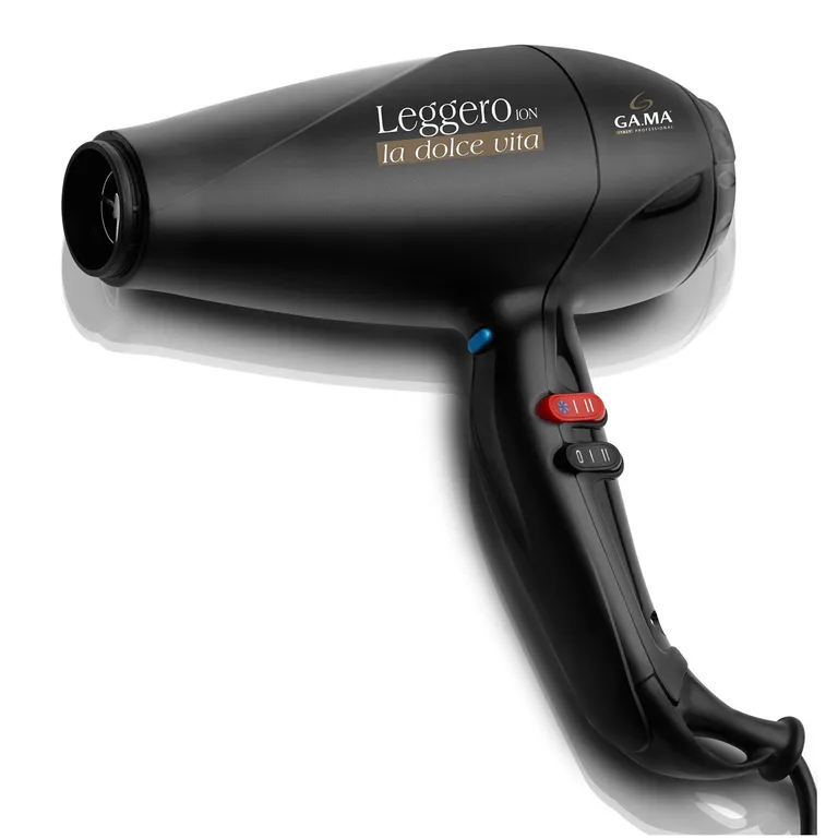 Secadora de Cabello GAMA Leggero Black Ion