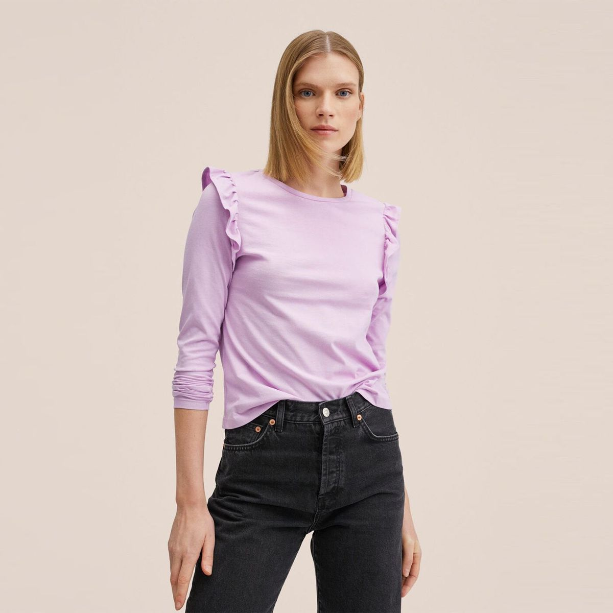 MANGO - Polo Manga Corta 100% Algodón Mujer Mango