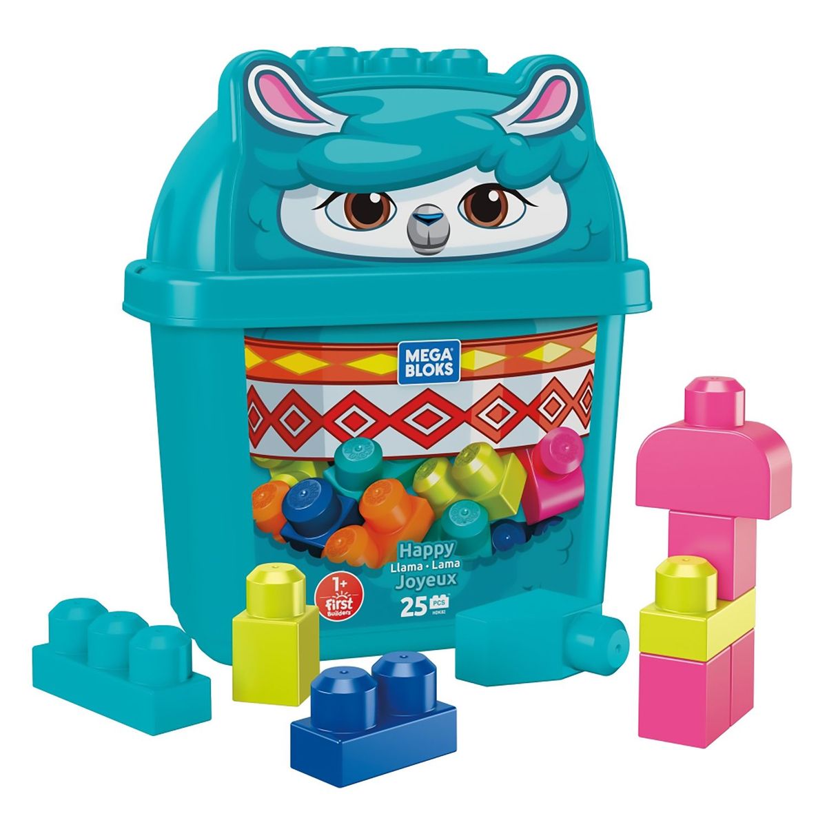 MEGA BLOKS - Juguete de Construcción Preschool Llama Feliz