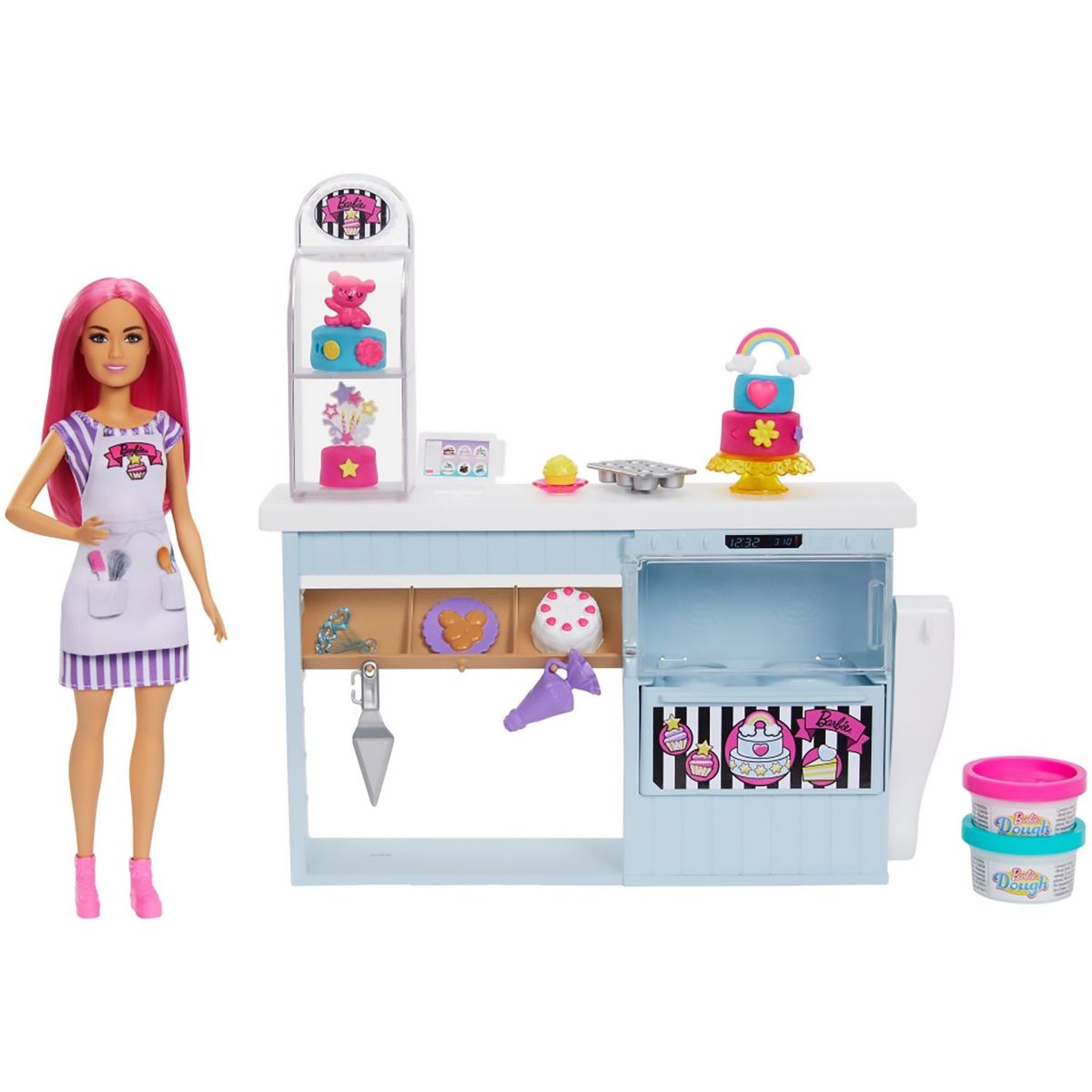 BARBIE - Muñeca Barbie Careers Set de Repostería para Decorar