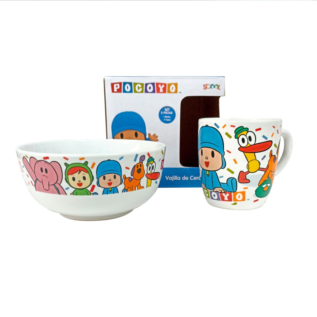 SCOOL - SCOOL Set Cerámica  2PZ Bolo y Taza  POCOYO