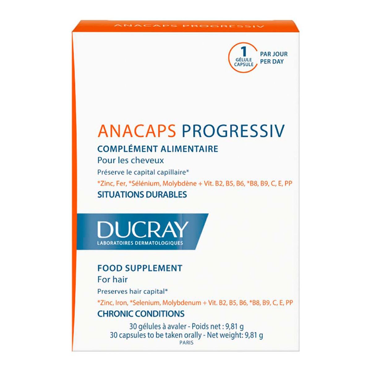 DUCRAY - Ducray Anacaps  30 Capsulas